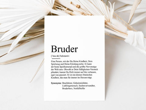 Postkarte Definition Bruder