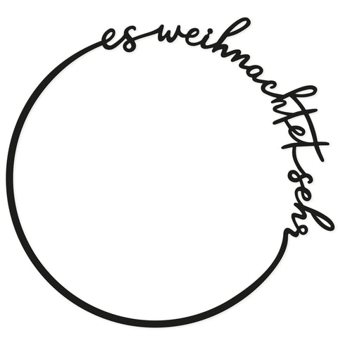 Holzkranz es weihnachtet sehr - Eulenschnitt
