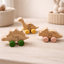 Personalisiertes Holz Dino-Spielzeug 3er Set