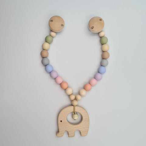 Kinderwagenkette pastell Regenbogen