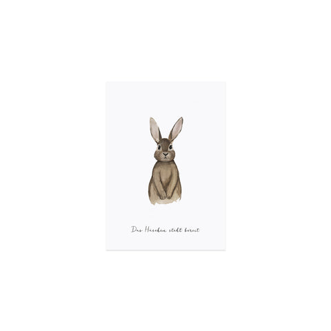 Postkarte Hase Ostern - Eulenschnitt