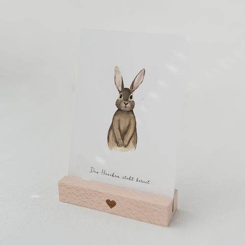 Postkarte Hase Ostern - Eulenschnitt