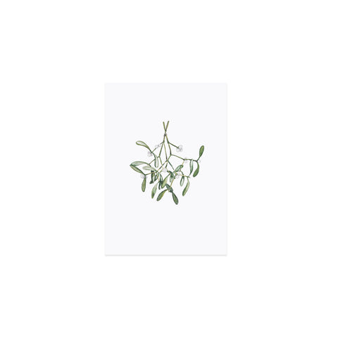 Postkarte Mistletoe Weihnachten - Eulenschnitt